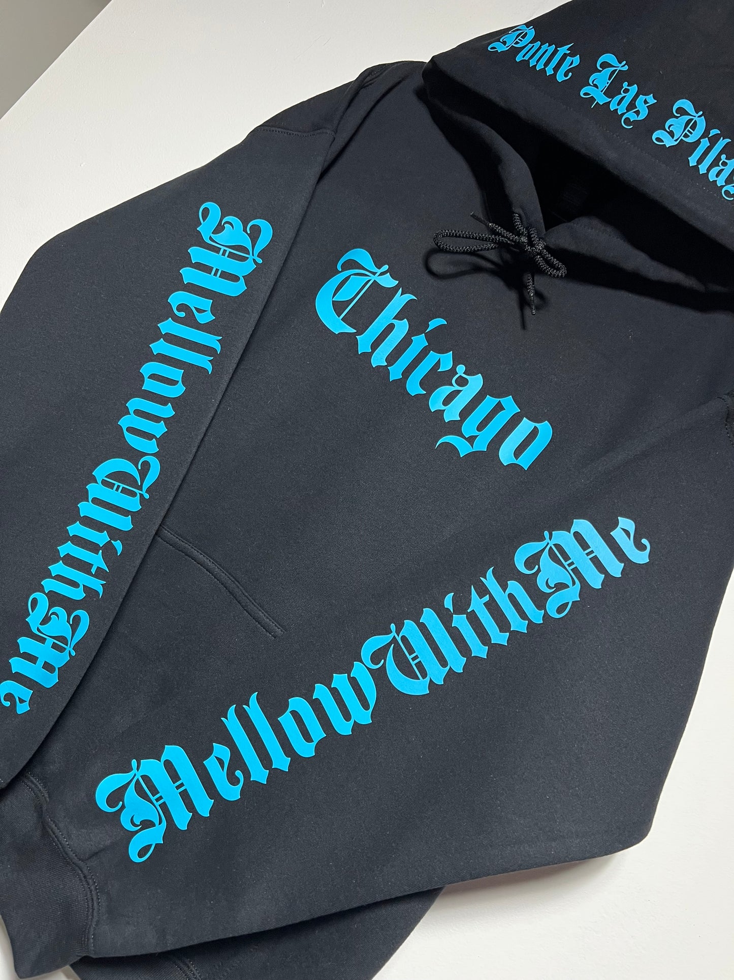 Chicago Mellow Blue Hoodie đź‘˝Glow in the Dark!