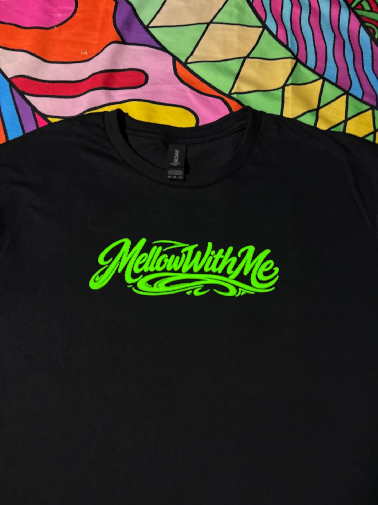 A “Mellow Motion” Green Glow Tee