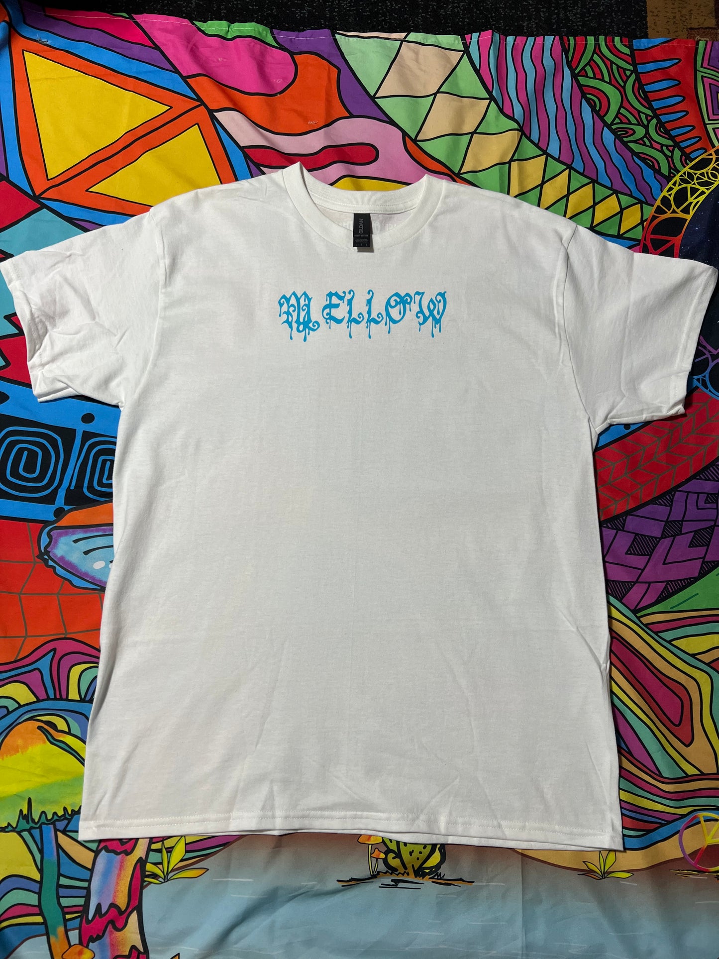 A Drip Mellow Glow in the Dark White T