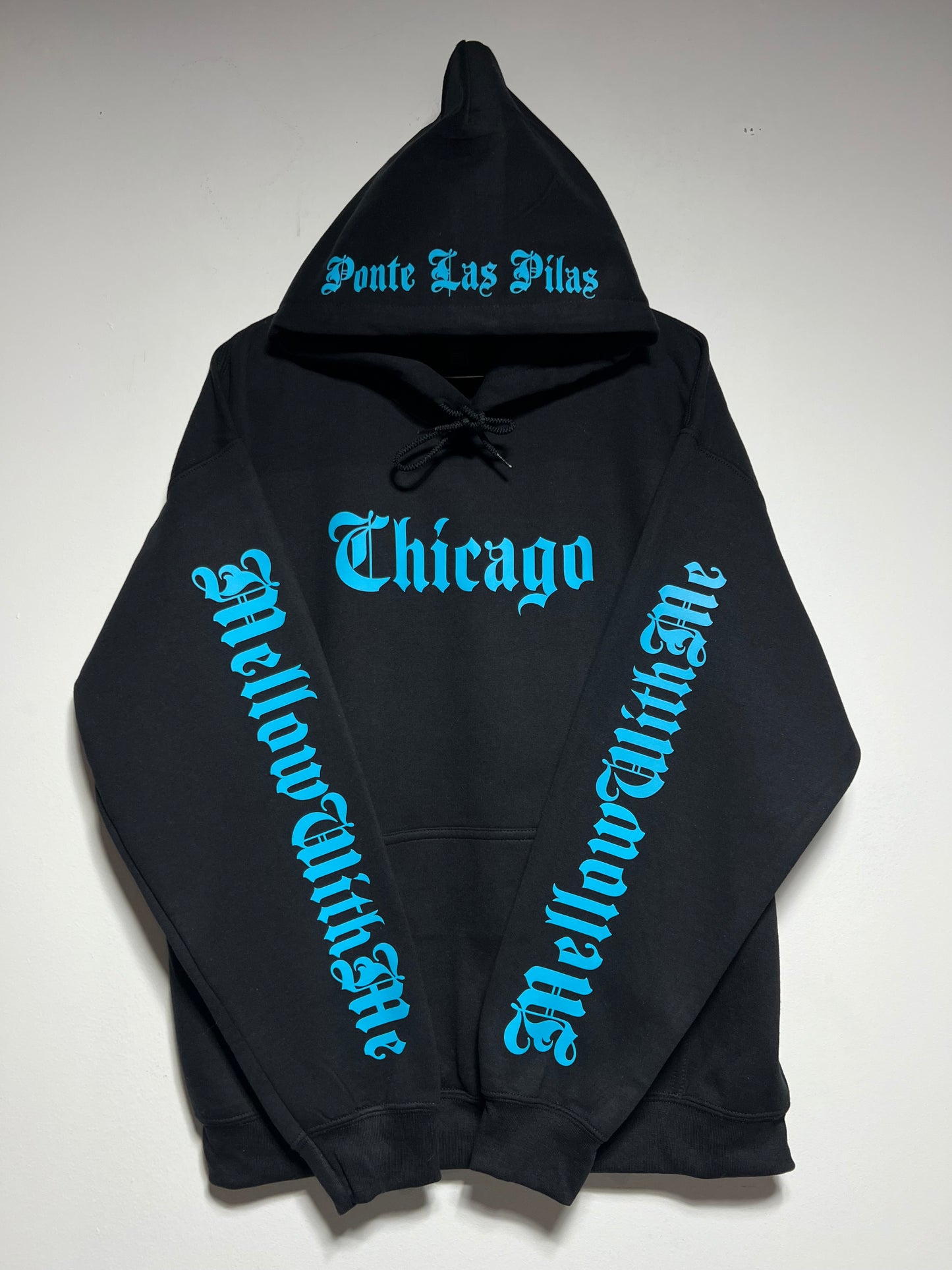 Chicago Mellow Blue Hoodie đź‘˝Glow in the Dark!