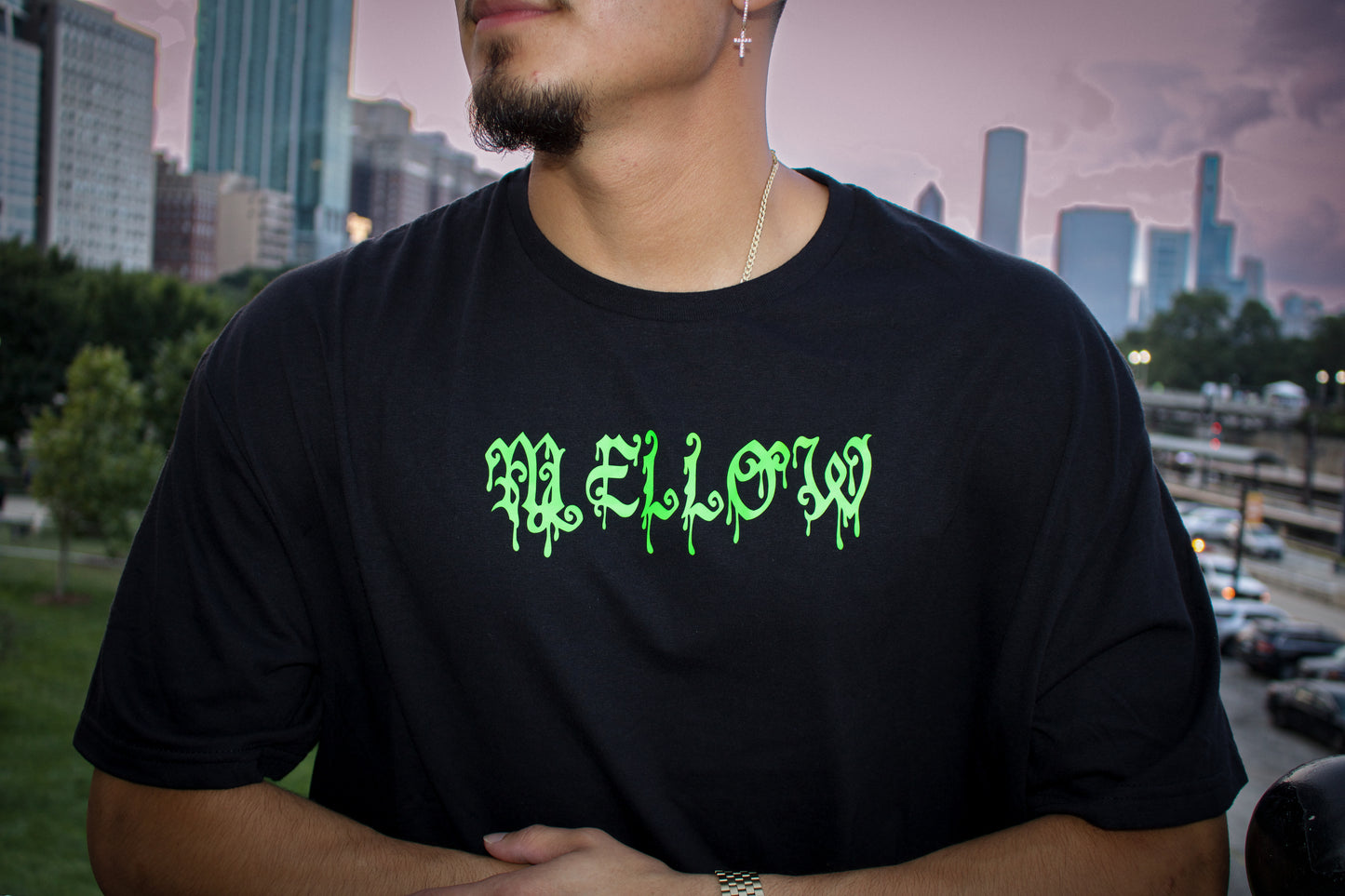 Glow in Dark Mellow Drip T