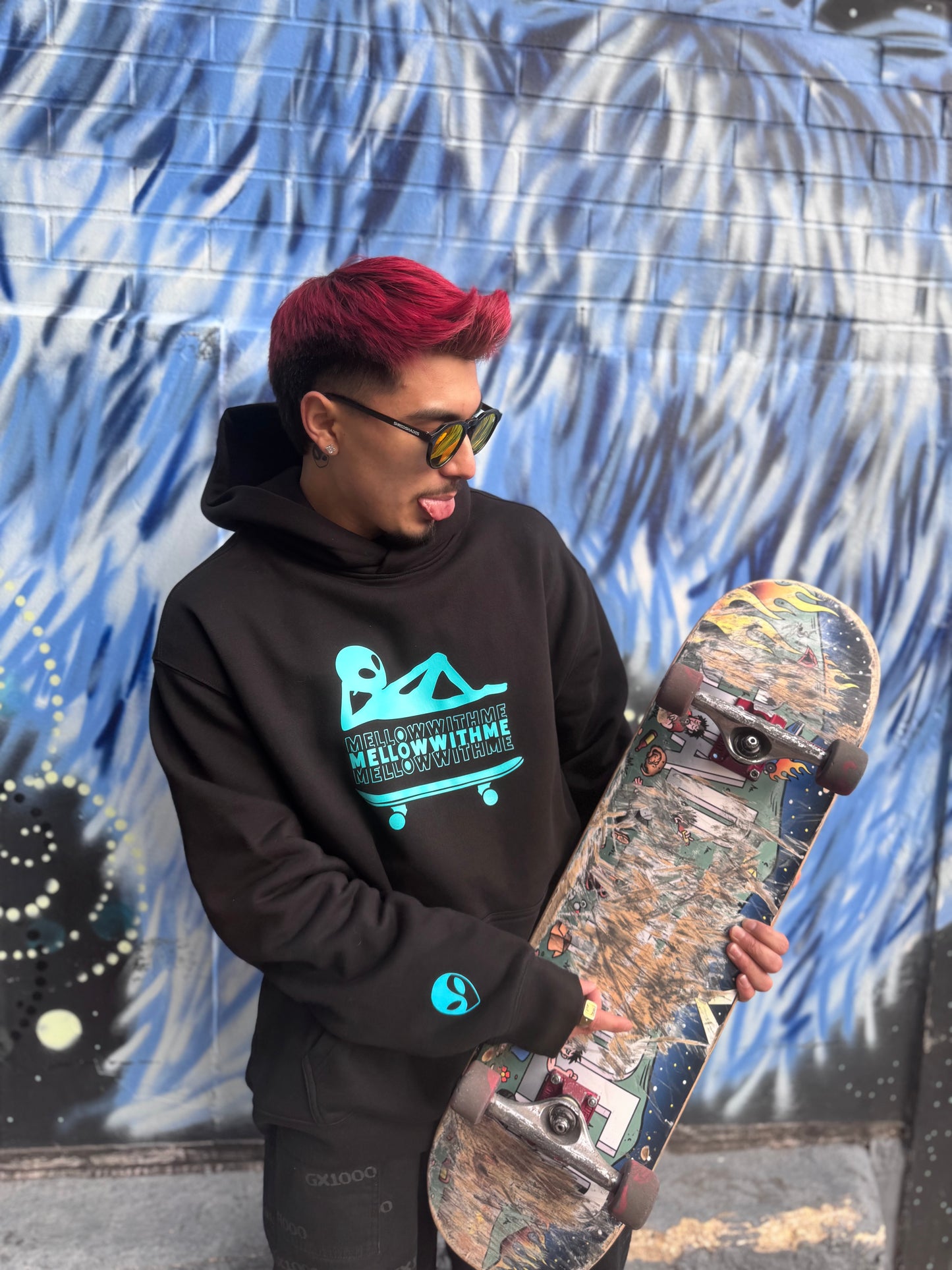 Layback Mellow Blue hoodie