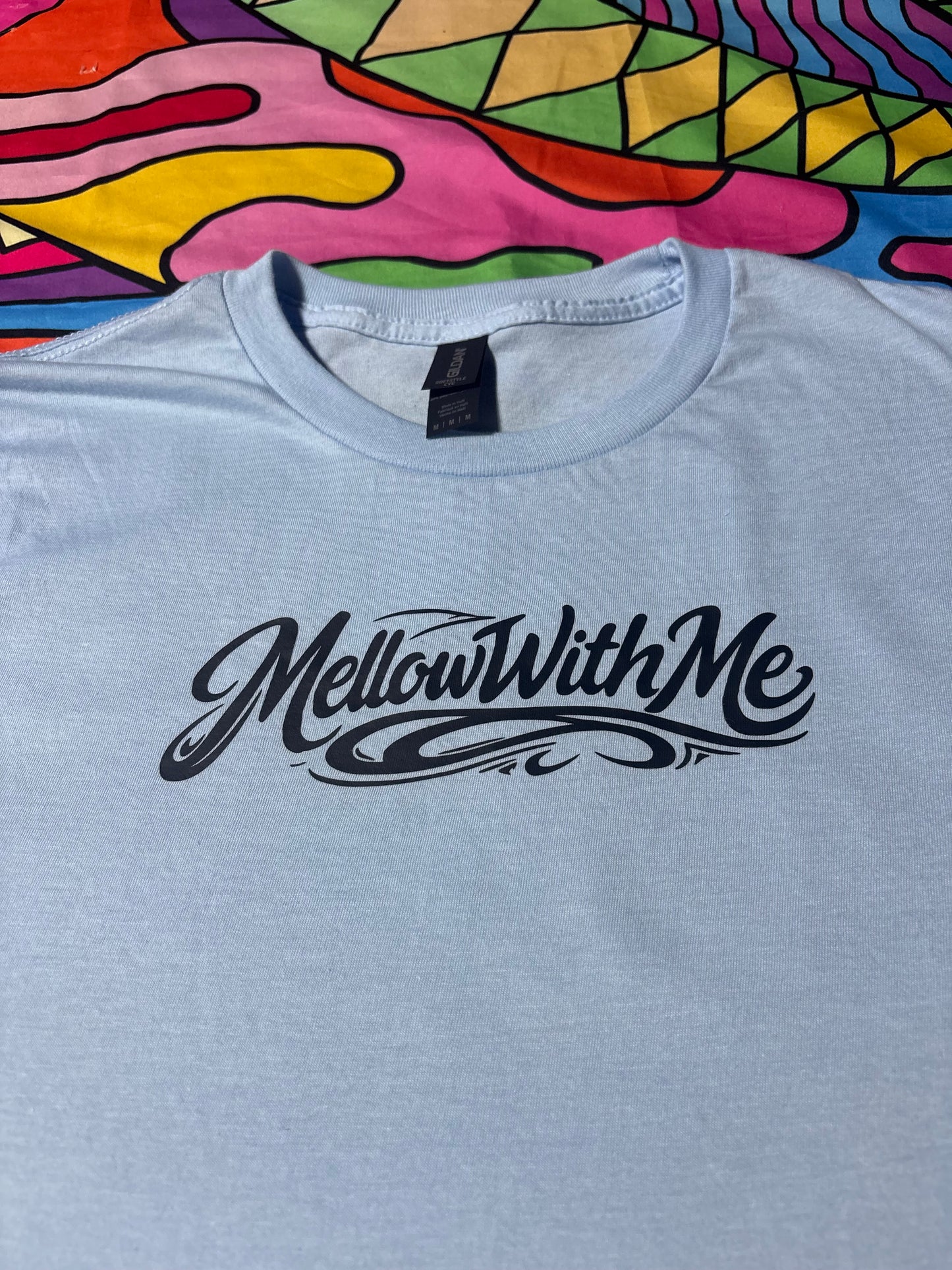 A “Mellow Motion” Blue Tee