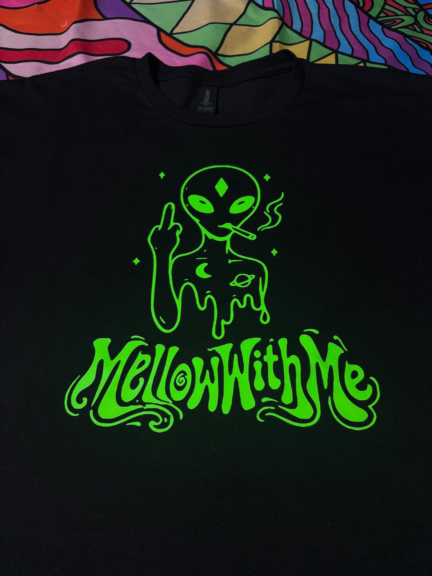 A “Alien Menace” Green Glow Tee