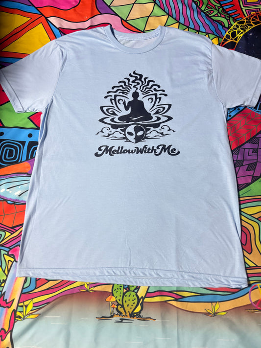 A “Mellow Meditation” Blue Tee
