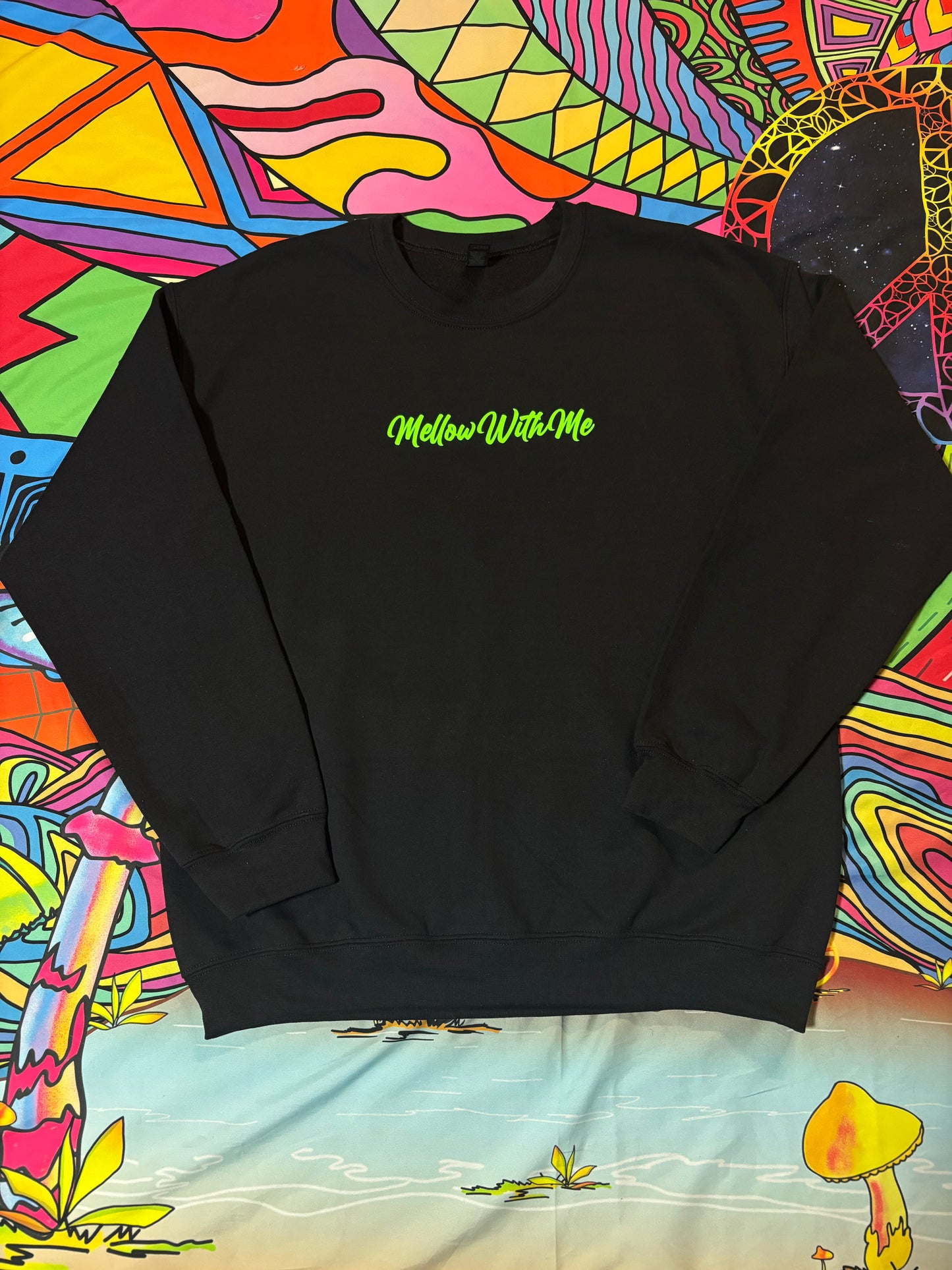 Crew Neck “MellowWithMe” Glow In the Dark