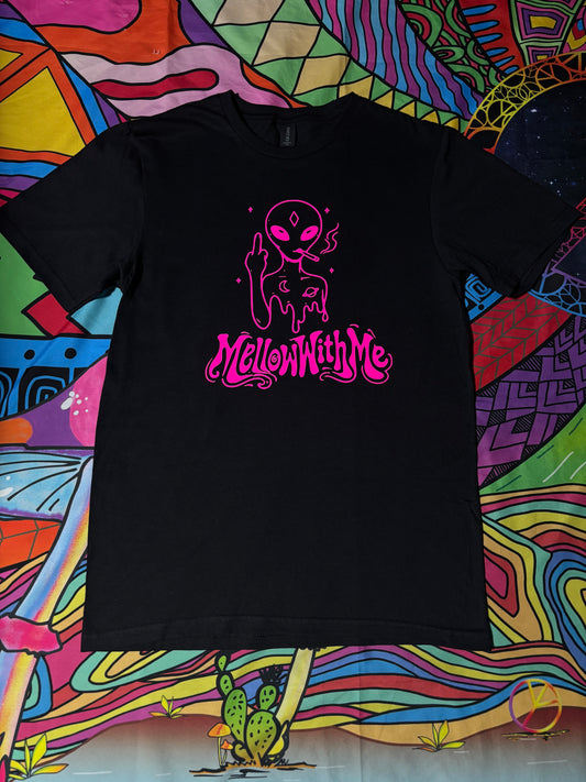 A “Alien Menace” Mellow Pink Glow Tee