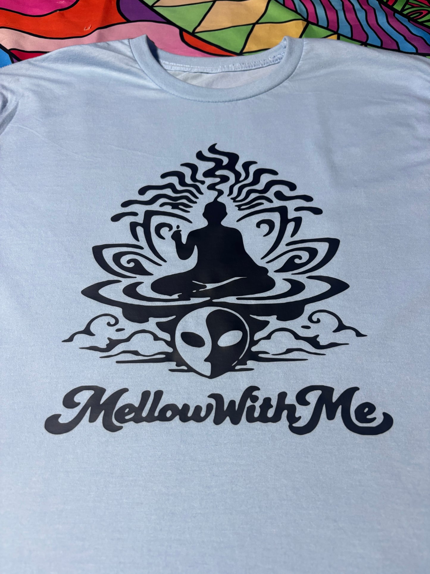 A “Mellow Meditation” Blue Tee