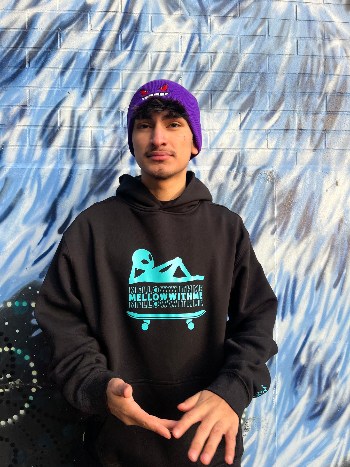 Layback Mellow Blue hoodie