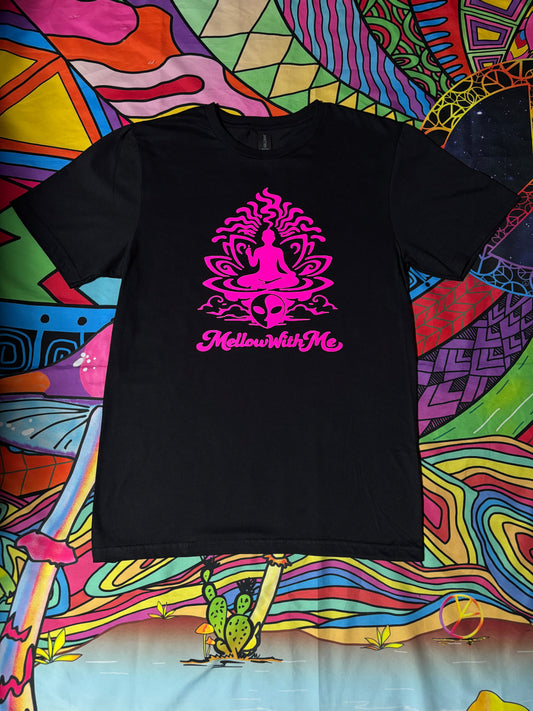 A “Mellow Meditation” Pink Glow Tee