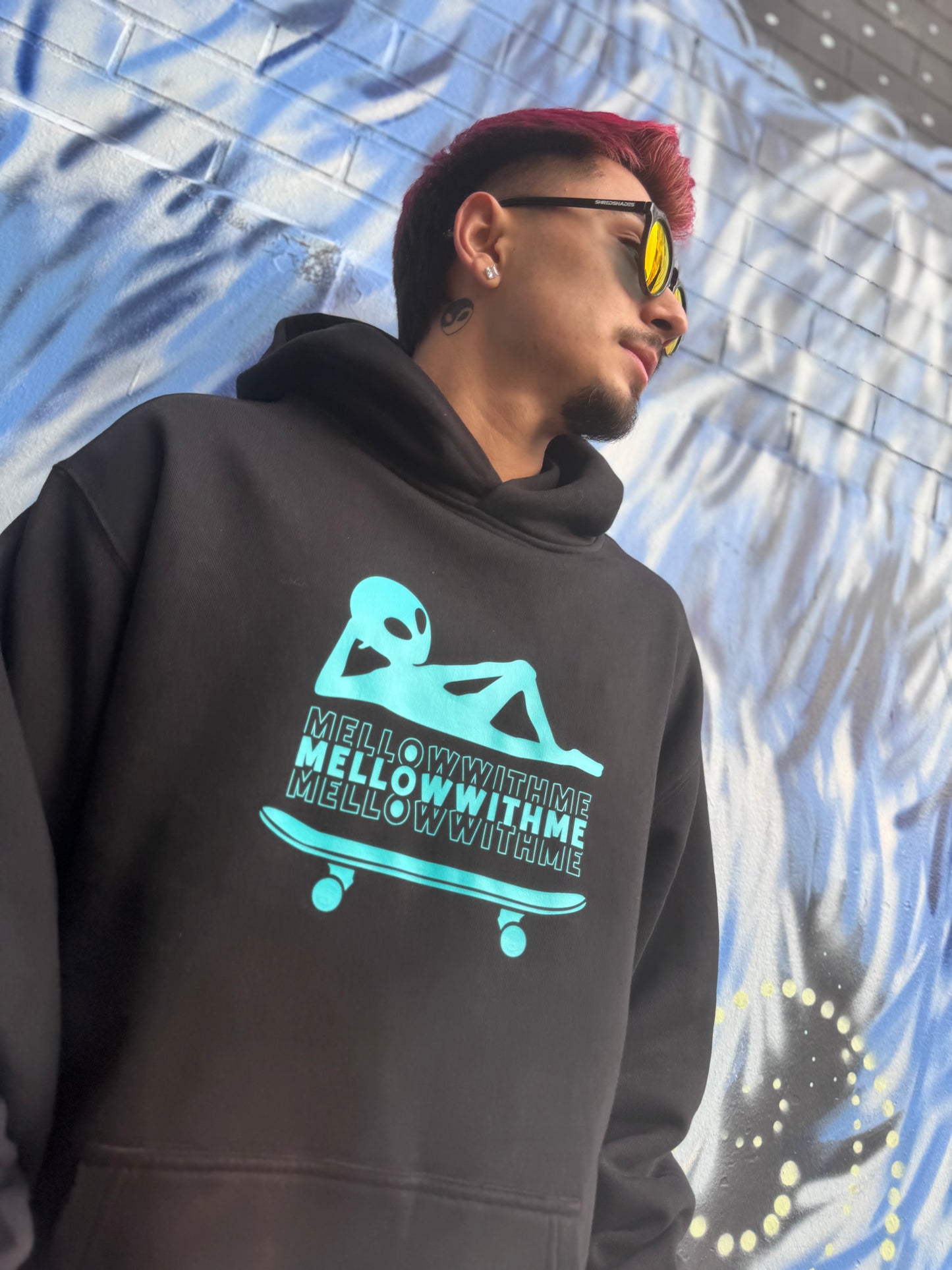 Layback Mellow Blue hoodie